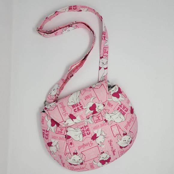 Handmade Custom Purse with Disney Marie Aristocats Fabric - Picture 2 of 10